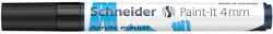 Schneider Marker cu vopsea acrilica Paint-It 320 4 mm Schneider NEGRU - Set 5 (PMK018)