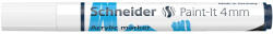 Schneider Marker cu vopsea acrilica Paint-It 320 4 mm Schneider ALB - Set 5 (PMK018)