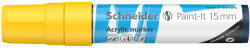 Schneider Marker cu vopsea acrilica Paint-It 330 15 mm Schneider GALBEN - Set 5 (PMK019)