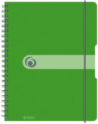 Herlitz Caiet a4 80f spira patratele eotg coperta pp verde opac - Set 2 (11293099)