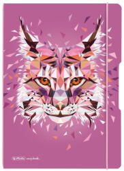 Herlitz Caiet my. book flex a4 2x40f velin wild animals lynx (9493980)