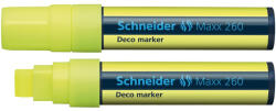 Schneider Marker cu creta lichida 5-15 mm Deco Schneider 260 GALBEN - Set 10 (5357)