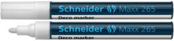 Schneider Marker cu creta lichida 2-3 mm Deco Schneider 265 ALB - Set 10 (5358)