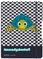 Herlitz Caiet my. book flex a5 40f 80g/mp dictando cute animals turtleelastic negru (9492040)
