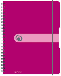 Herlitz Caiet a4 80f spira patratele eotg coperta pp fucsia opac - Set 2 (11293081)