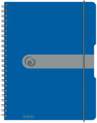 Herlitz Caiet a4 80f spira patratele eotg coperta pp albastru - Set 2 (11293065)