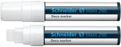Schneider Marker cu creta lichida 5-15 mm Deco Schneider 260 ALB - Set 10 (5357)