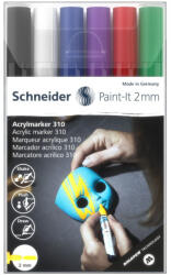Schneider Marker cu vopsea acrilica Paint-It 310 2 mm Schneider 6 buc/set1 (PMK025)