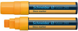 Schneider Marker cu creta lichida 5-15 mm Deco Schneider 260 PORTOCALIU - Set 10 (5357)