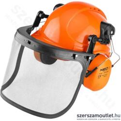 NEO TOOLS 3in1 Védősisak fülvédővel, hálós arcvédővel (97-395) (97-395)