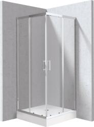 Deante Funkia Evo cabină cu cădiță 90x90 cm pătrat crom luciu/sticlă transparentă KYCZ0099P (KYCZ0099P)
