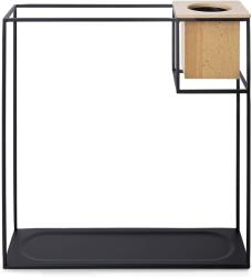 Umbra Raft cu vază pentru flori Umbra - Cubist, mare, fag/negru (UMBRA 470754-427) Raft