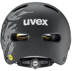 uvex Cască de bicicletă pentru copii Uvex Kid 4 Style Mips, negru murdar mat, 51-55 cm (41/4/824/01/15)