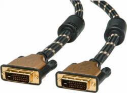 Roline Cablu DVI 24+1pini Dual Link GOLD 2m T-T Roline 11.04. 5512 (11.04.5512-10)