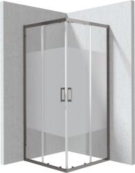 Deante Funkia Evo cabină de duș 80x80 cm pătrat grafit mat/sticlă cu model KYCDE88P (KYCDE88P)