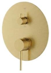 SAT Aurum zuhany és kád csaptelep süllyesztett egység nélkül szálcsiszolt arany SATBAUR215VBG (16351670131.2 BRUSHED)