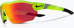 Nike Ochelari de soare pentru bărbați Nike Show X3 Elite L matte volt/road red mirror