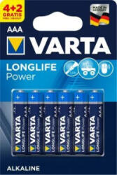 VARTA Longlife Power alkáli elem AAA 6db (4903121436) (4903121436)