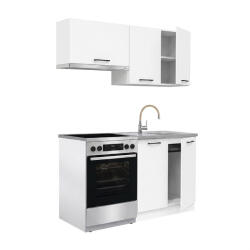 Leziter Praktik 140 panel konyhabútor fehér korpusz, fehér front (PR140FHFH)
