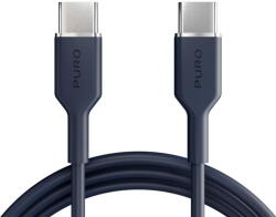 PURO ICON USB-C - USB-C Cable 1.5m - Navy Blue (PUCCCICON15MTDKBL17) - vexio