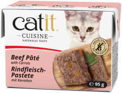 Catit 12x95g Catit Cuisine pástétom Marha & sárgarépa nedves macskatáp