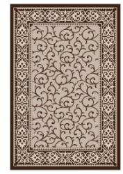 Delta Carpet Covor Dreptunghiular pentru Bucatarie, 120 x 170 cm, Crem / Maro, Model Natura (NATURA-1918-19-1217) Covor