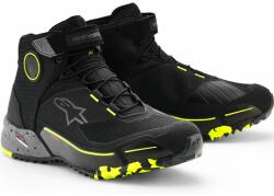 Alpinestars CR-X Drystar motoros cipő fekete-sötétszürke-fluo sárga