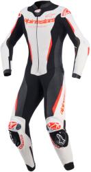 Alpinestars Stella GP-R7 női egyrészes motoros bőroverál fehér-fluo piros-fekete