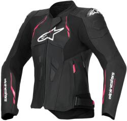 Alpinestars Stella Dusk női motoros bőrkabát fekete-rózsaszín-fehér