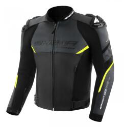 Shima Bandit 2.0 motoros bőrkabát fekete-fehér-fluo sárga