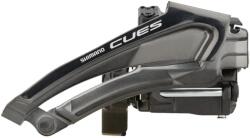 Shimano Cues FD-U8010-L Linkglide első váltó, AH-FH, alsó bilincses (Top Swing), 2x10s, 2x11s, 46T, fekete