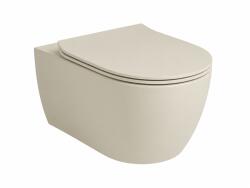 Hatria Vas wc suspendat, rimless, sand mat, cu spalare pure vortex, Hatria Planeta (A0Y9E526)