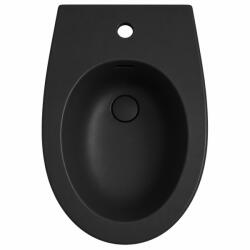 Hatria Bideu suspendat, negru mat, Hatria Planeta (A0Y9E302)