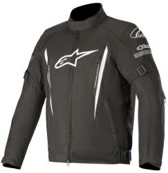 Alpinestars Gunner impermeabil negru și alb Geaca de motocicletă Alpinestars Gunner impermeabil negru și alb (AIM100-653)