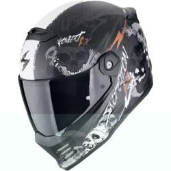 Scorpion Casca moto integrala Scorpion COVERT FX SKULLZ mat negru-gri-auriu (SCRP186-502-366) - motozem - 948,80 RON