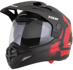 Cassida Cască de motocicletă Enduro Cassida Tour 2.0 Crew negru mat-roșu (AIM140-2739)