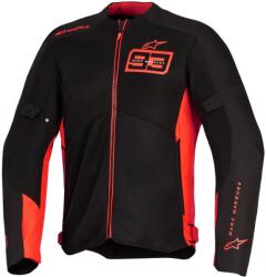 Alpinestars Geacă de motocicletă Alpinestars C-1 AIR MM93, colecția fluo, roșu-roșu-negru (AIM100-1287)