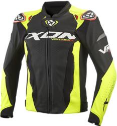 IXON Geacă moto din piele IXON Vortex 3 negru-galben fluo (IXO100201059-1050)