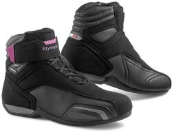 Stylmartin Vector WP Negru și roz pentru femei Stylmartin Vector WP Negru și roz Cizme de motocicletă (STVECTORWPBP)