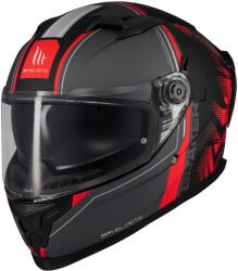 MT Helmets Casca integrala pentru motocicleta MT Braker SV Charm negru-rosu mat (MT1346C40152)