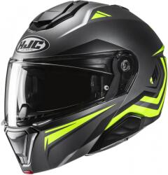 HJC Casca de motocicleta HJC i91 Tricus MC3HSF rabatabila negru-galben fluo (HJC154673)