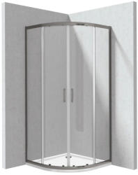 Deante Zuhanykabin, Deante Funkia Evo 90x90 zuhanykabin tálcával, titanium KYPPD099P - mozaikkeramia