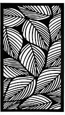  Dekor falpanel lézervágott calathea levél mintával - nagy méretű, 90x150 cm, antracit (FP20 - Antracit)