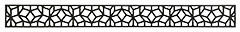  Fali dekorpanel, mozaik minta, 15x150 cm, 3 mm HDF - Antracit (FP27 - Antracit)