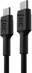 Green Cell PowerStream USB-C USB-C 30cm gyorstöltő Power Delivery (60W) Ultra Charge QC 3.0 - GreenCell (GC36361)