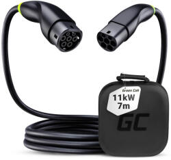 utángyártott Greencell Type 2 EV elektromos autó töltőkábel 11 kW 7 m Tesla Model 3 S X Y VW ID. 3 ID. 4 Kia EV6 Hyundai IONIQ 5 Ford Mach-E - GreenCell (GC36594)