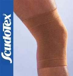 SCUDOTEX s-516/1 gyapjú-thermó térdvédő körkötött bézs S: 30-34 cm - plazapatika