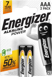 Energizer Alkaline Power 1, 5V AAA/mikro alkáli elem 2 db/csomag (LR03AP-BP2)