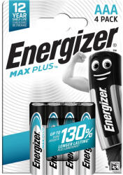 Energizer MAX Plus 1, 5V AAA/mikro alkáli elem 4 db/csomag (LR03MP-CHP4)