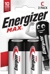 Energizer MAX 1, 5V baby alkáli elem 2 db/csomag (LR14MAX-BP2)